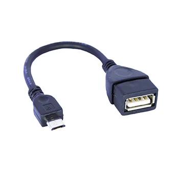 CABO OTG MICRO USB MACHO PARA USB FÊMEA, 0,15M