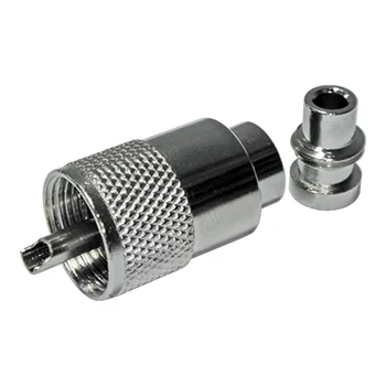 CONJUNTO CONECTOR MACHO UHF com REDUTOR  RG59