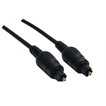 CABO FIBRA ÓTICA P/ ÁUDIO 2,2mm TOSLINK/TOSLINK PRETO 5M, GRANEL