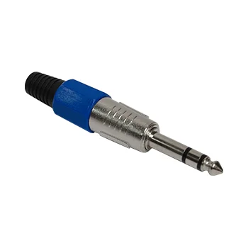 PLUG P10 STEREO PLÁSTICO AZUL