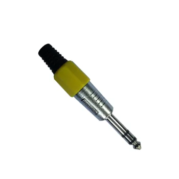 PLUG P10 STEREO PLÁSTICO AMARELO