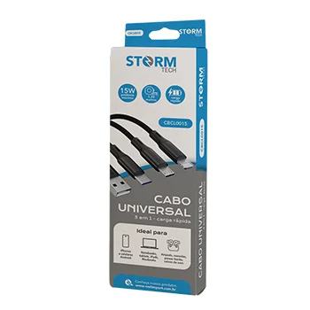 Cabo Universal 3 em 1