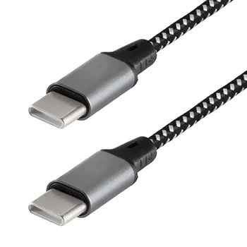 CABO USB TIPO C MACHO X USB TIPO C MACHO, CARGA RÁPIDA, 1M