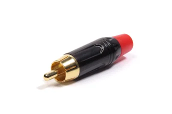 PLUG RCA, METAL VERMELHO