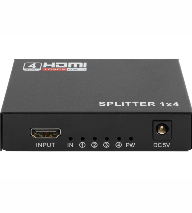 DIVISOR HDMI, 1 ENTRADA, 4 SAÍDAS, 1.4, 4K