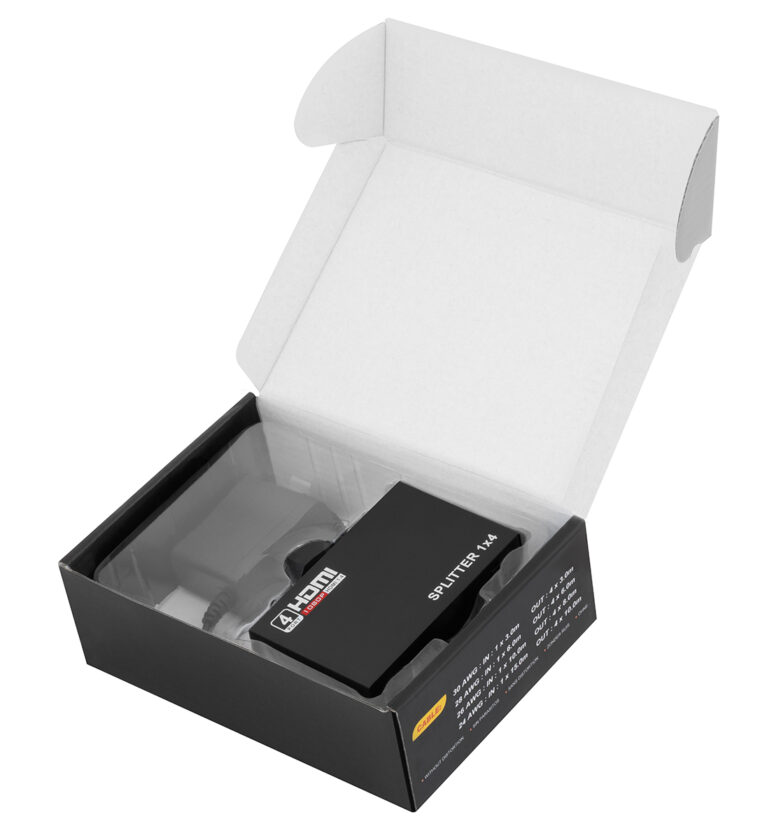 DIVISOR HDMI, 1 ENTRADA, 4 SAÍDAS, 1.4, 4K