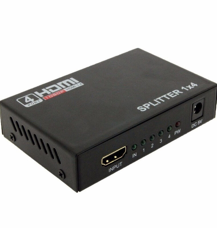 DIVISOR HDMI, 1 ENTRADA, 4 SAÍDAS, 1.4, 4K