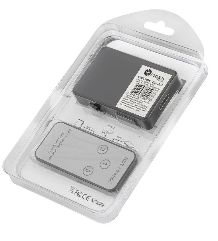 CHAVE SELETORA 3 ENTRADAS, 1 SAÍDA