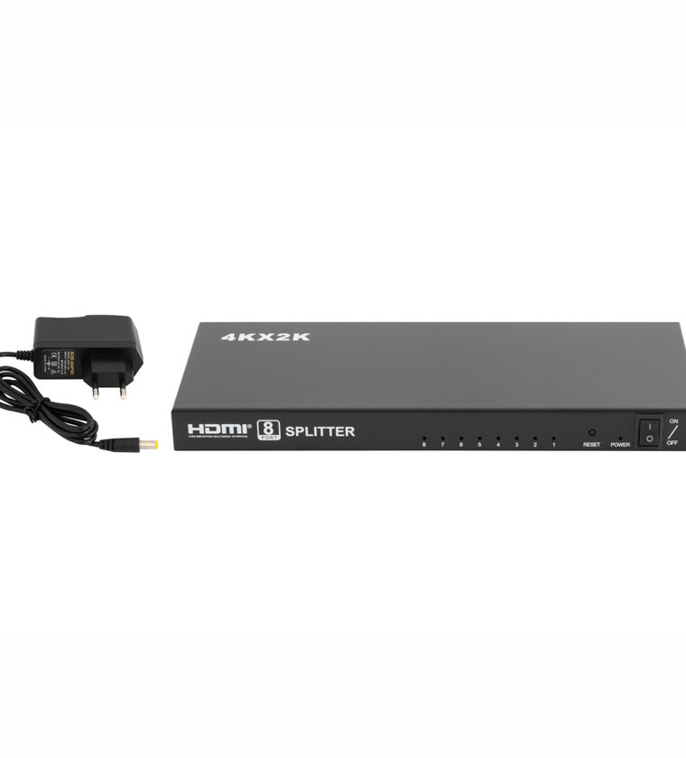 DIVISOR HDMI, 1 ENTRADA, 8 SAÍDAS, 1.4