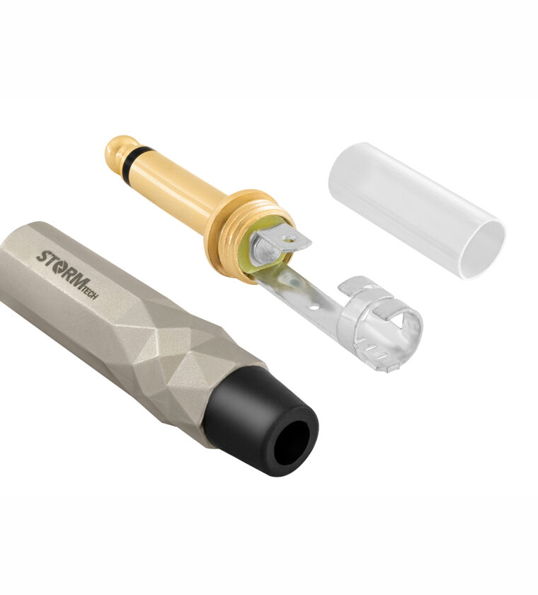 Plug P10 Mono Prata - Baquelite