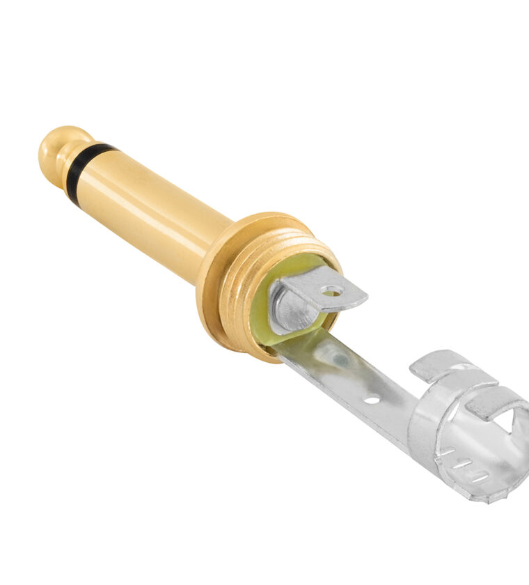 Plug P10 Estéreo Prata - Baquelite