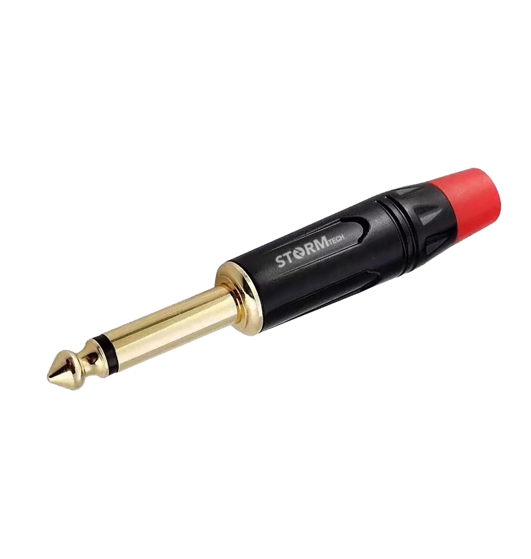 Plug P10 Mono Preto - Baquelite