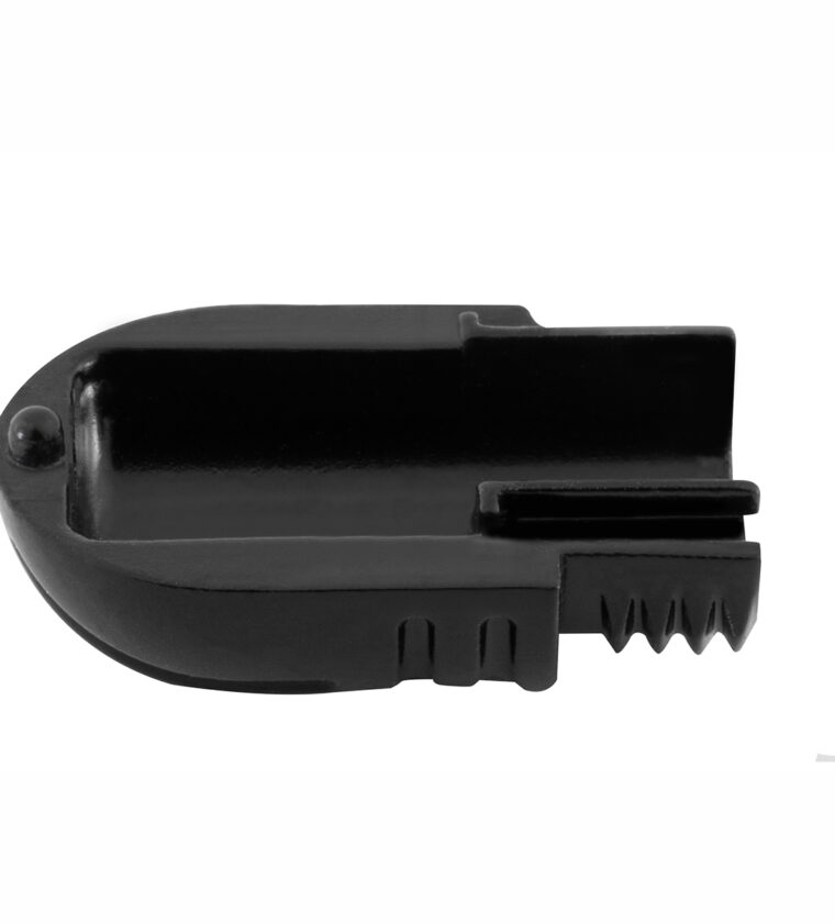 Plug P10 90º Mono Preto - Baquelite