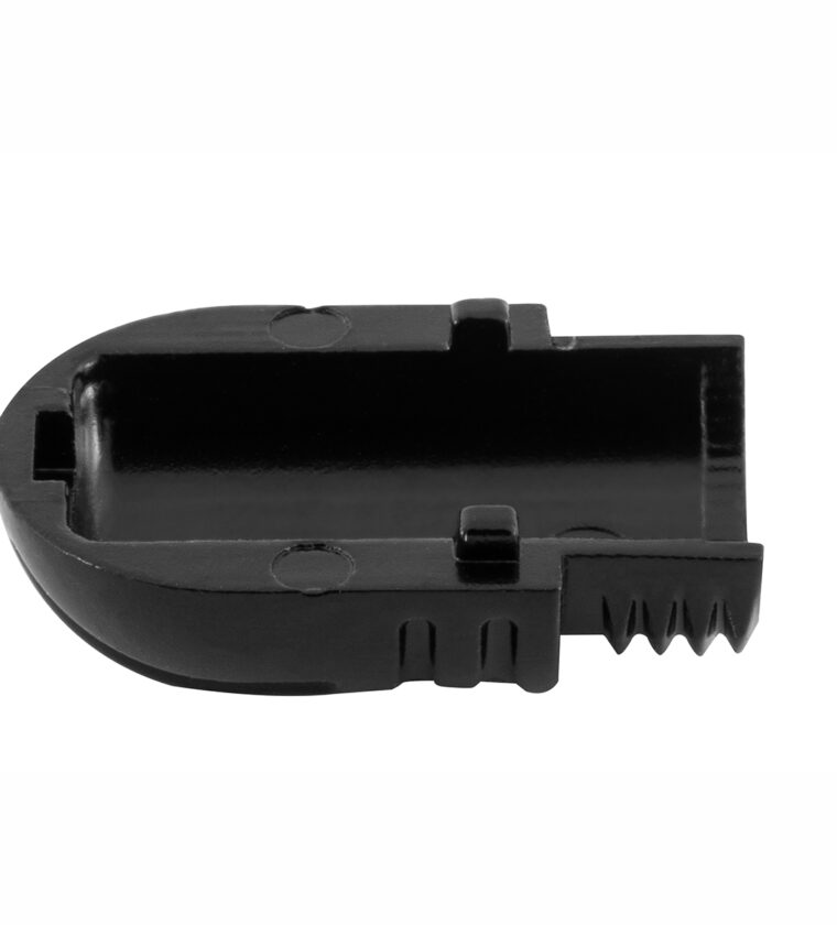 Plug P10 90º Estéreo Preto - Baquelite