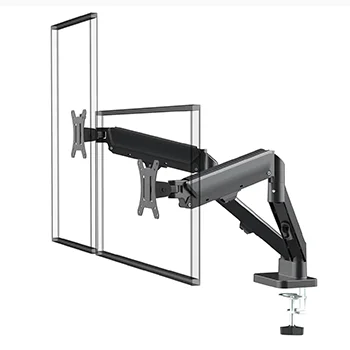 Suporte de monitor com pistão a gás para duas telas