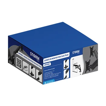 Suporte de monitor com pistão a gás para duas telas