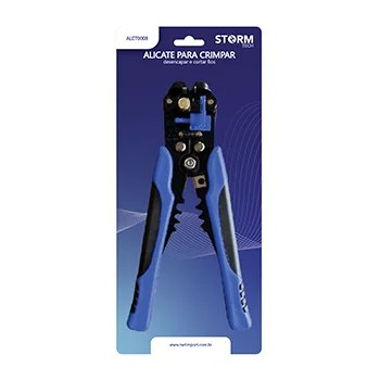 Alicate para crimpar, desencapar e cortar fios