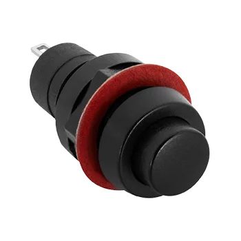 Chave ON OFF DS-211, 2 polos, 1A / 250V, 2A / 125V, Preta, 32 x 15mm