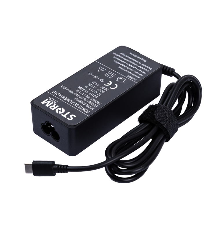 Fonte compatível com Notebook Ultrabook E Tablet USB-C 65W1.5A, 20V3.25A, 15V3A, 12V3A, 9V2A, 5V2A Bivolt