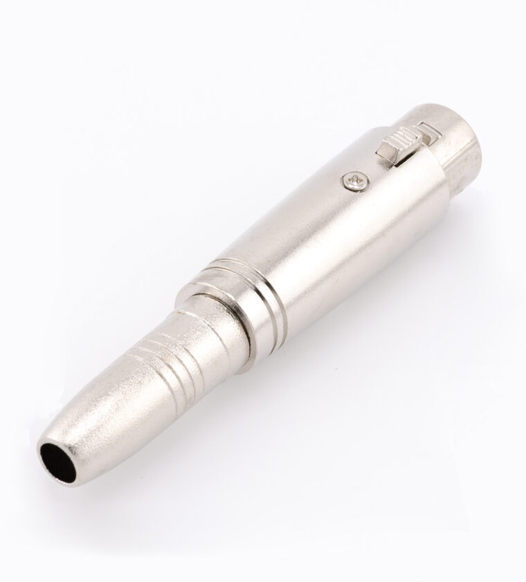 ADAPTADOR J10 STEREO PARA JACK CANNON, METAL