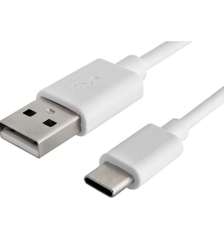 CABO USB MACHO X USB TIPO C MACHO, 1,5M, BRANCO