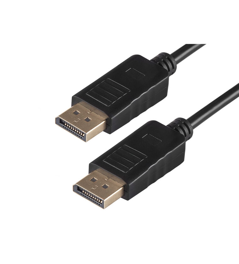 CABO DISPLAY PORT / DISPLAY PORT 1.4V, 8K - 60HZ ou 4K - 144HZ, 10M, EMBORRACHADO