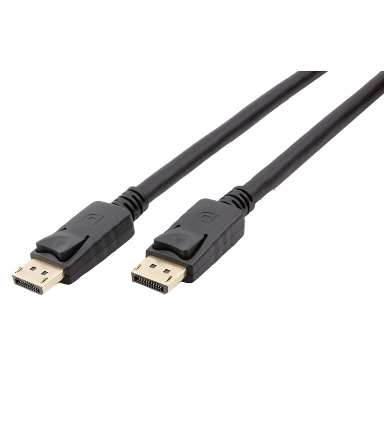 CABO DISPLAY PORT / DISPLAY PORT 1.4V, 8K - 60HZ ou 4K - 144HZ, 10M, EMBORRACHADO