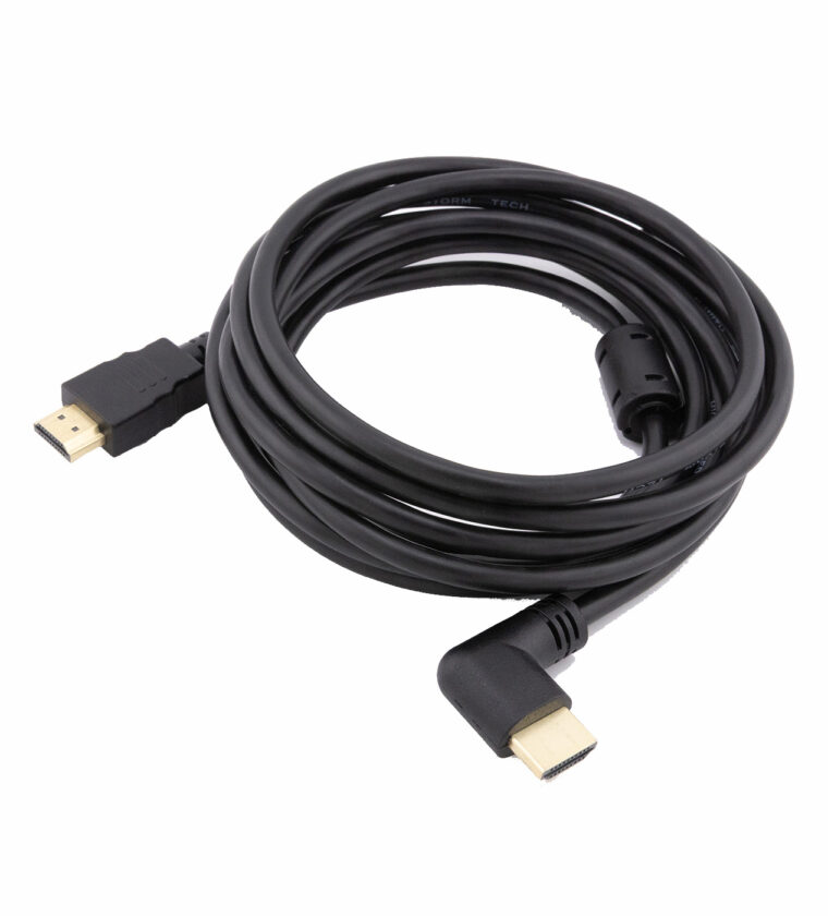 CABO HDMI 2.0 4K COM FILTRO 5M, COM 1 PLUG 90º