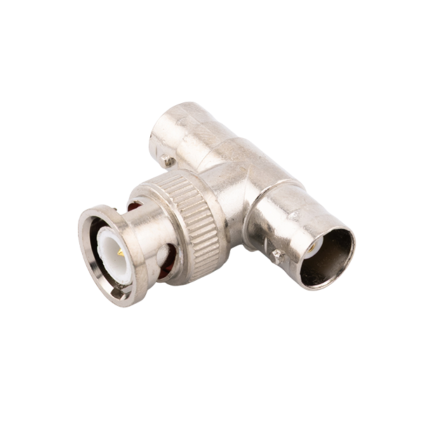 EMENDA T BNC MACHO PARA 2 X CONECTORES BNC FÊMEA