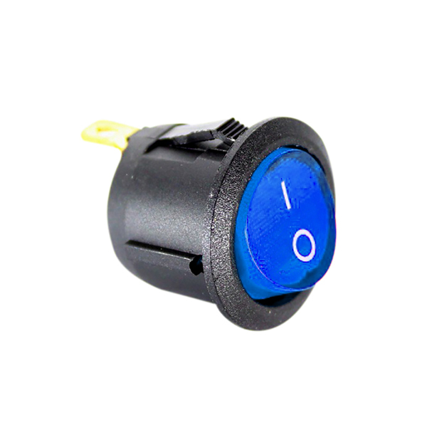 CHAVE KCD1-105-102N COM LED, 3 TERMINAIS E 2 POLOS, 10A/12Vdc - 6A/24Vdc,VERMELHO