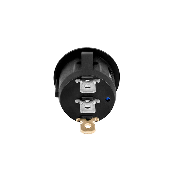 CHAVE KCD1-105-102N COM LED, 3 TERMINAIS E 2 POLOS, 10A/12Vdc - 6A/24Vdc,VERMELHO