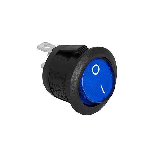 CHAVE KCD1-105-102N COM LED, 3 TERMINAIS E 2 POLOS, 10A/12Vdc - 6A/24Vdc,VERMELHO