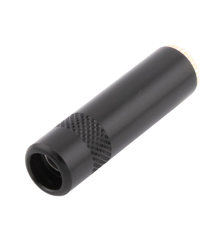 JACK J2 STEREO METAL, CORPO PRETO, CONECTOR NÍQUEL BANHADO A OURO