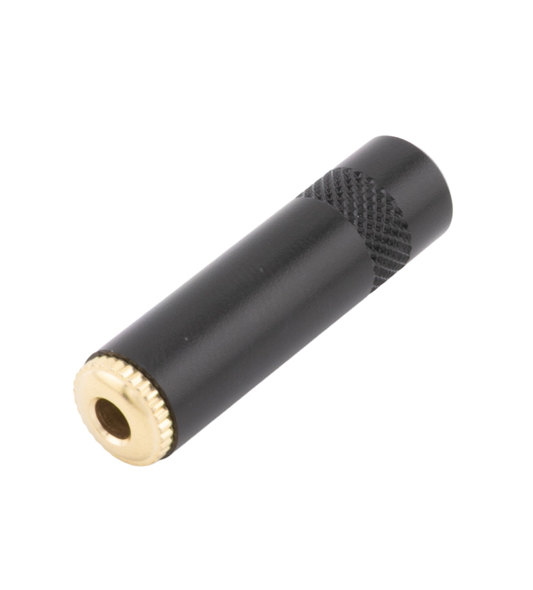 JACK J2 STEREO METAL, CORPO PRETO, CONECTOR NÍQUEL BANHADO A OURO