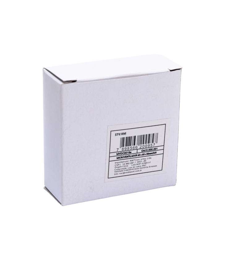 MICROVENTILADOR 60x60x25, Tensão: 24Vdc