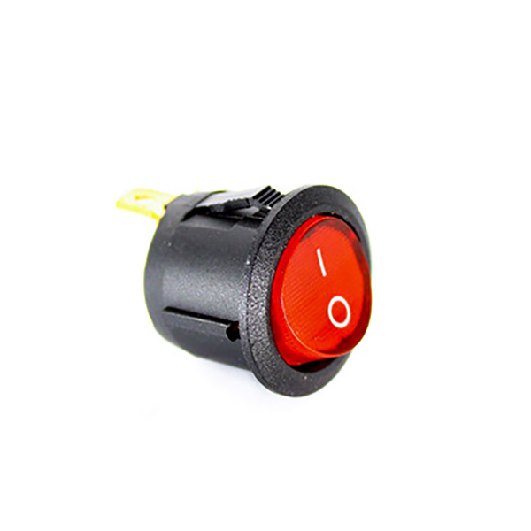 CHAVE KCD1-105-102N COM LED, 3 TERMINAIS E 2 POLOS, 10A/12Vdc - 6A/24Vdc,VERMELHO